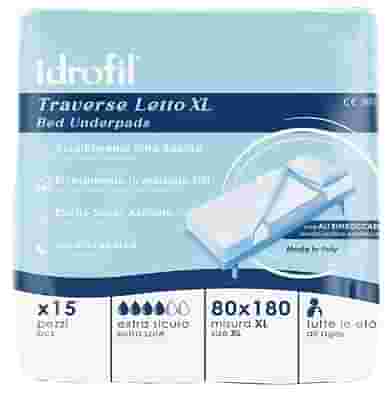 IDROFIL TRAVERSA LETTO XL 80X180 CM 15 PEZZI