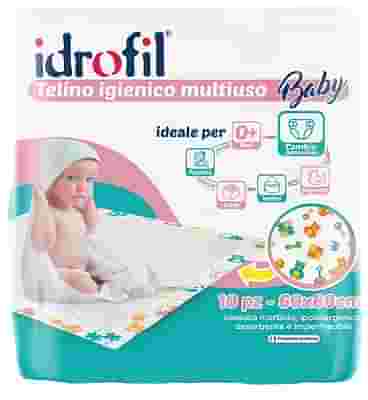 IDROFIL TELINO IGIENICO MULTIUSO BABY 60X60 CM 15 PEZZI