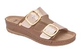 CALZATURA ABERDEEN PRINTED SYNTH+LAM LEATHER W ROSE GOLD 37