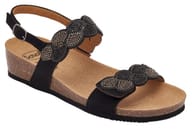 CALZATURA ABU DHABI SANDAL MICROFIBRE+STRASS W BLACK 36