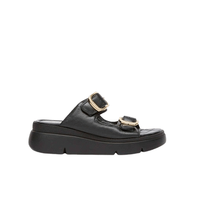 CALZATURA BALI CROSS STRAPS LEATHER W BLACK 38