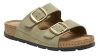 CALZATURA BORA 2 BUCKLES SUEDE W OLIVE 40