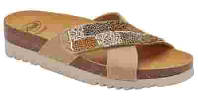 CALZATURA LA SERENA STRAP CANVAS+BEADS BIS W SAND 40