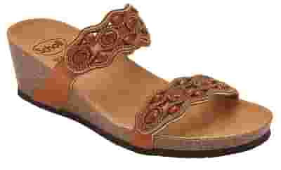 CALZATURA LERICI MICROFIBRE+STONES W COGNAC 36