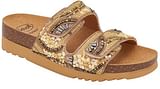 CALZATURA LISBOA 2 STRAPS MICROFIBRE+BEADS W BEIGE 41