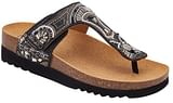 CALZATURA LISBOA FLIP-FLOP MICROFIBRE+BEADS W BLACK 40