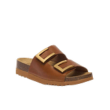 CALZATURA MONTEREY 2 STRAPS VINTAGE LEATHER BIS W COGNAC 37