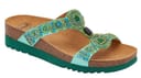 CALZATURA NEW BOGOTA' WEDGE SATIN+BEADS W EMERALD/GREEN 37