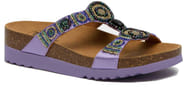 CALZATURA NEW BOGOTA' WEDGE SATIN+BEADS W LILAC 38