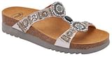 CALZATURA NEW BOGOTA' WEDGE SATIN+BEADS W SILVER/PEWTER 41