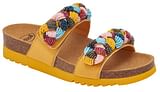 CALZATURA NICE MICROFIBRE+BEADED BRIDE W YELLOW/MULTI 40