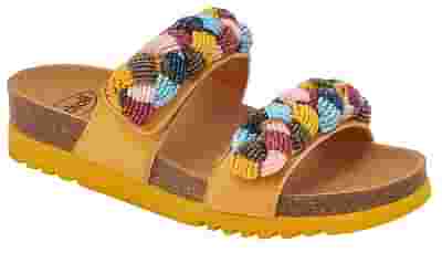 CALZATURA NICE MICROFIBRE+BEADED BRIDE W YELLOW/MULTI 40