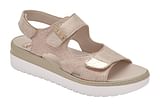 CALZATURA VERSILIA SANDAL PRINTED LEATHER W PLATINUM 40
