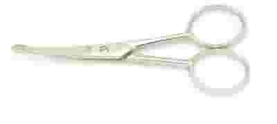 SANIPED FORBICI PUNTA TONDA PELI NASO INOX