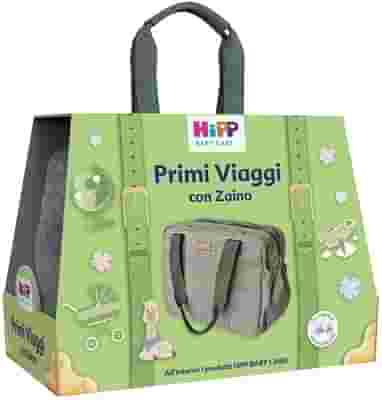 HIPP COFANETTO PRIMI VIAGGI LATTE IDRATANTE 350 ML + SHAMPOO DELICATO 200 ML + SALVIETTINE DELICATE&NUTRIENTI 48 PEZZI + BAGNO DELICATO 350 ML + ZAINO HIPP