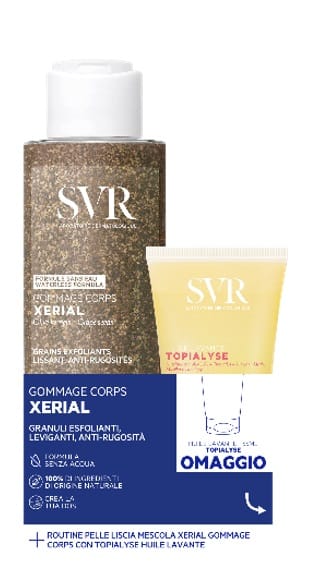 Xerial Set 1 Gommage Corps + 1 Topialyse Huile Lavante