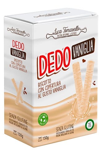 Dedo Latte Biscotto Copertura Vaniglia 150 G
