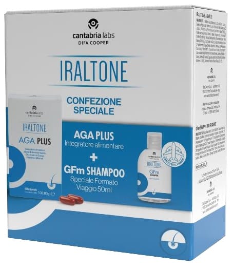 AGA PLUS 60 CAPSULE + GFM SHAMPOO USO FREQUENTE 50 ML IN OMAGGIO IRALTONE
