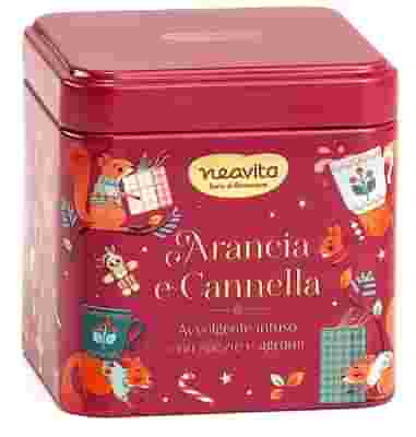 NEAVITA INFUSO ARANCIA E CANNELLA FILTROSCRIGNO IN BARATTOLINO ROSSO DI NATALE 5 FILTRI DA 3,5 G