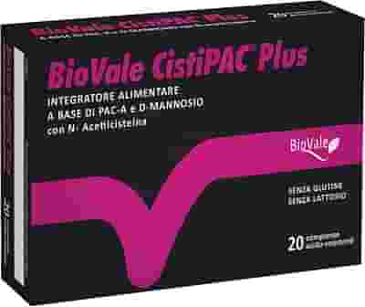 BIOVALE CISTIPAC PLUS 20 COMPRESSE ACIDO RESISTENTI 1,2 G