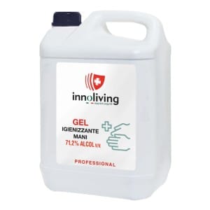 IGIENIZZANTE MANI GEL ALCOL 71,2% PRONTO ALL'USO 5 L