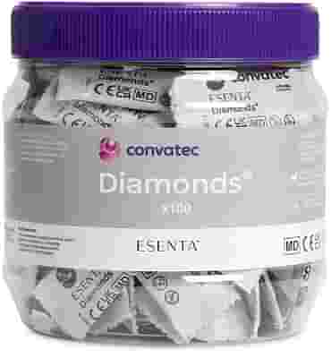 BUSTINE GELIFICANTI ANTIODORE PER STOMIA ESENTA DIAMONDS 100 PEZZI