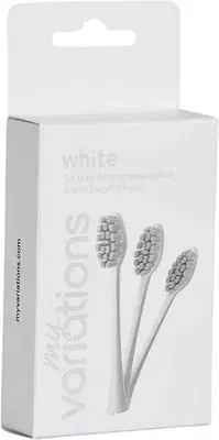 MYVARIATIONS PACK 3 TESTINE SPAZZOLINO BIANCHE MYVARIATIONS PACK 3 TESTINE SPAZZOLINO BIANCHE