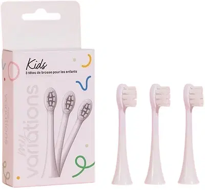 MYVARIATIONS PACK 3 TESTINE SPAZZOLINO BAMBINI BIANCHE MYVARIATIONS PACK 3 TESTINE SPAZZOLINO BAMBINI BIANCHE
