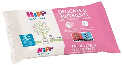 HIPP SALVIETTINE DELICATE & NUTRIENTI 48 PEZZI HIPP SALVIETTINE DELICATE & NUTRIENTI 48 PEZZI