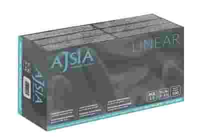 GUANTO MONOUSO IN NITRILE SENZA POLVERE AJSIA LINEAR BLU VIOLACEO EXTRALARGE 100 PEZZI