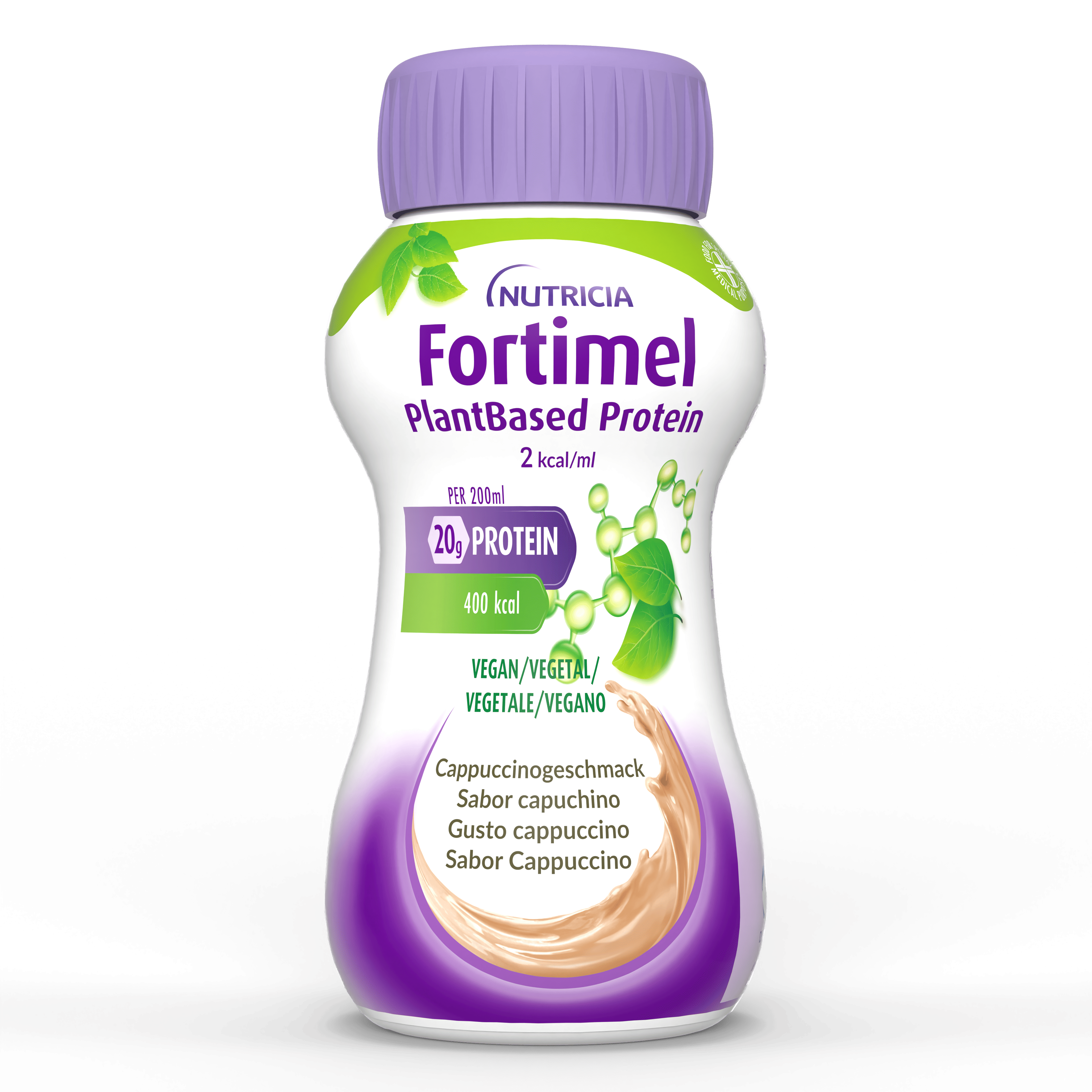 FORTIMEL PLANTBASED PROTEIN CAPPUCCINO 4 BOTTIGLIETTE DA 200 ML