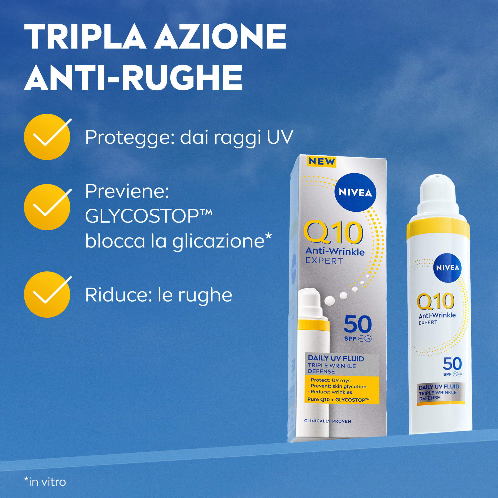 NIVEA Q10 FLUIDO UV QUOTIDIANO SPF50 40 ML