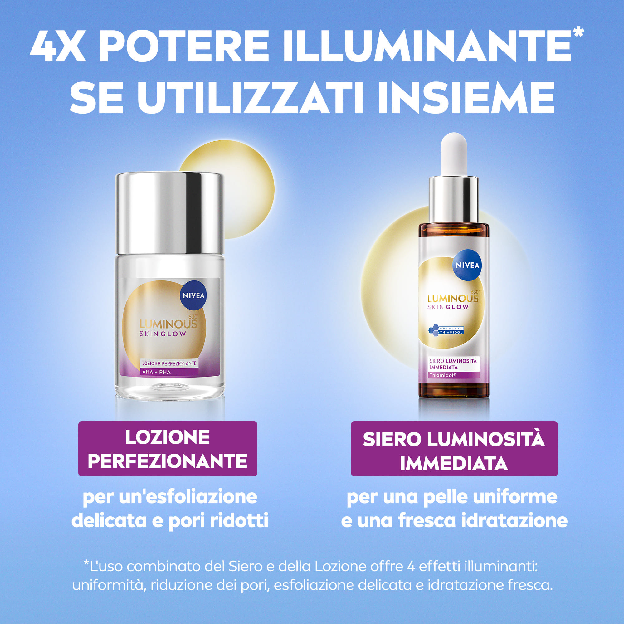 NIVEA LUMINOUS 630 SKIN GLOW LOZIONE PERFEZIONANTE 100 ML