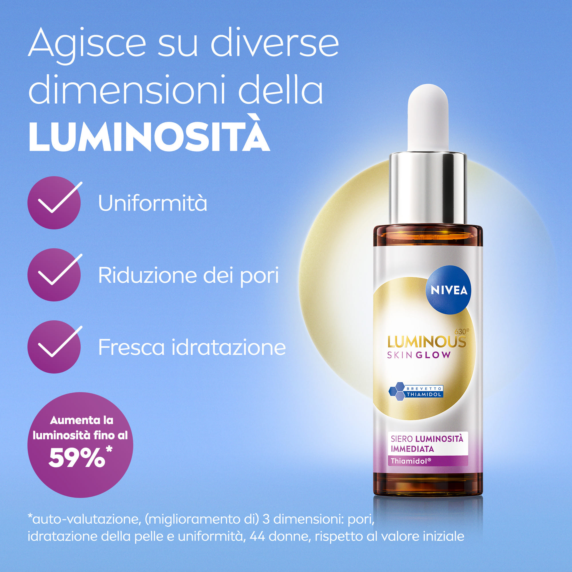 NIVEA LUMINOUS 630 SKIN GLOW SIERO LUMINOSITA' 30 ML