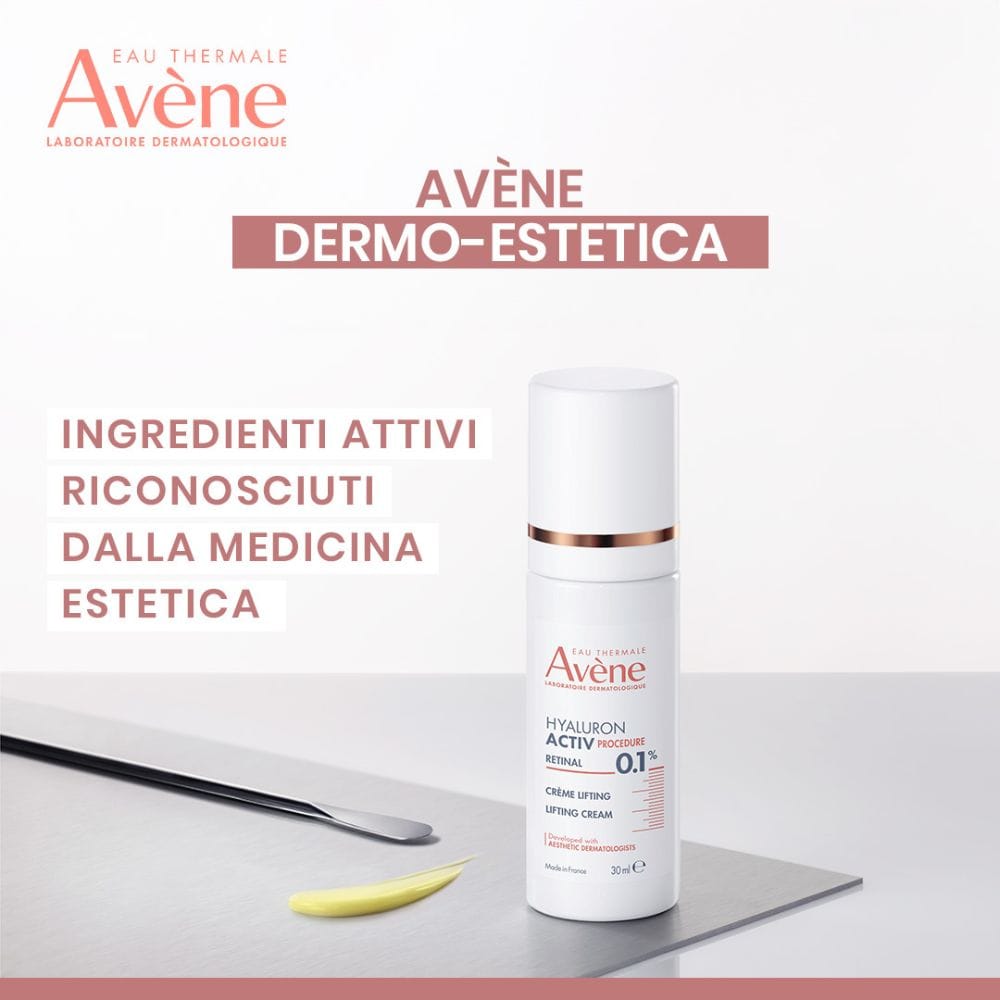 Eau Thermale Avène Hyaluron Activ Procedure Crema Effetto Lifting, Anti età, la pelle appare 7 anni più giovane, con Retinal, Niacinamide, Acido Ialuronico, 30ml 