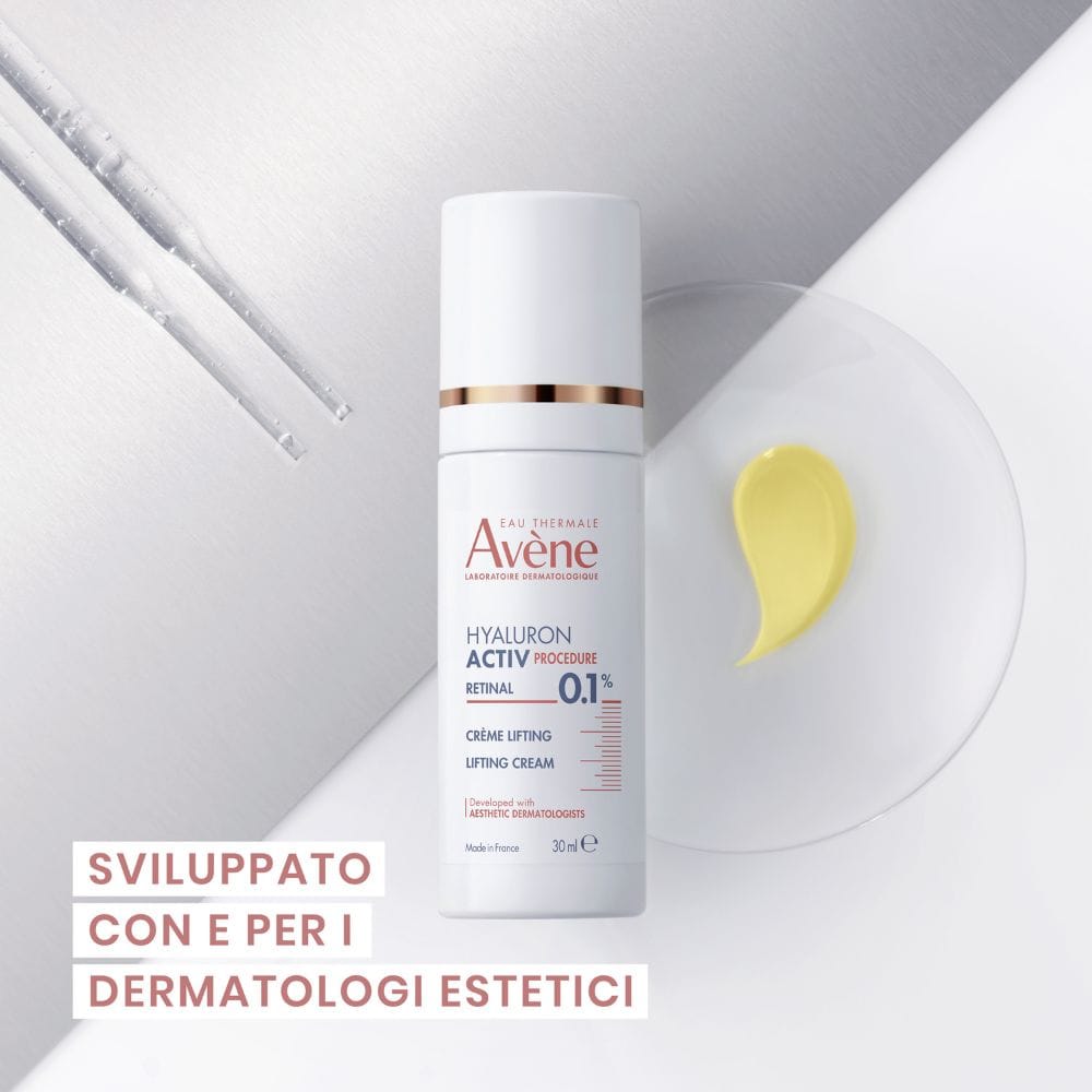 Eau Thermale Avène Hyaluron Activ Procedure Crema Effetto Lifting, Anti età, la pelle appare 7 anni più giovane, con Retinal, Niacinamide, Acido Ialuronico, 30ml 