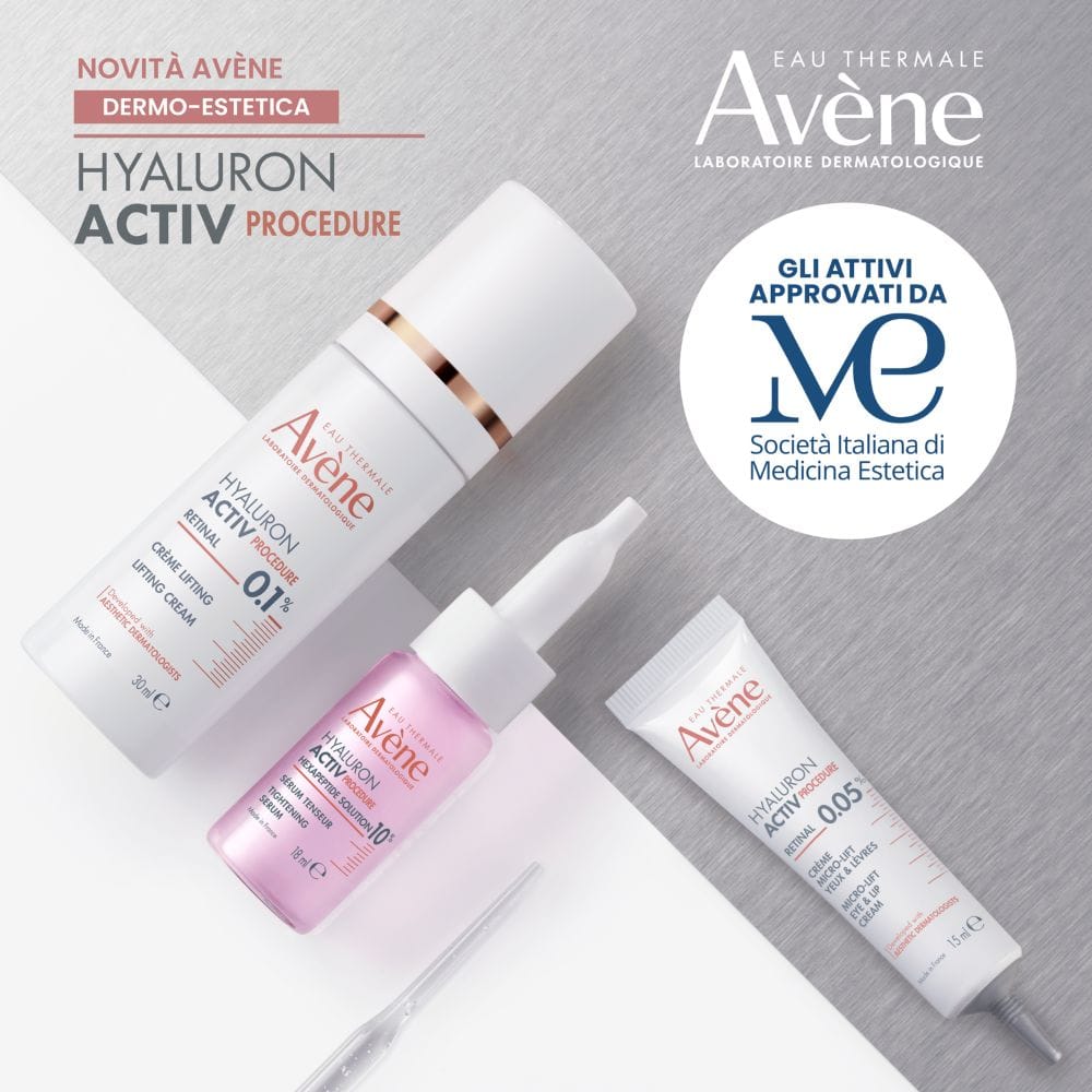 Eau Thermale Avène Hyaluron Activ Procedure Siero tensore, siero effetto lifting, la pelle appare più giovane di 2 anni dopo 14 giorni d'uso, con Esapeptide, Niacinamide, 18+2ml