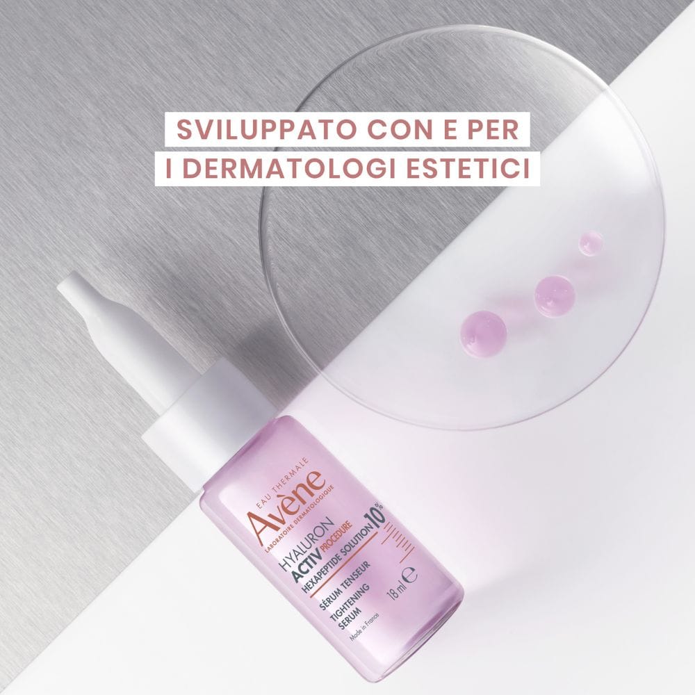 Eau Thermale Avène Hyaluron Activ Procedure Siero tensore, siero effetto lifting, la pelle appare più giovane di 2 anni dopo 14 giorni d'uso, con Esapeptide, Niacinamide, 18+2ml