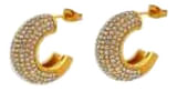 ATELIER FRATTINA 59 ORECCHINO CERCHIO ORO STRASS