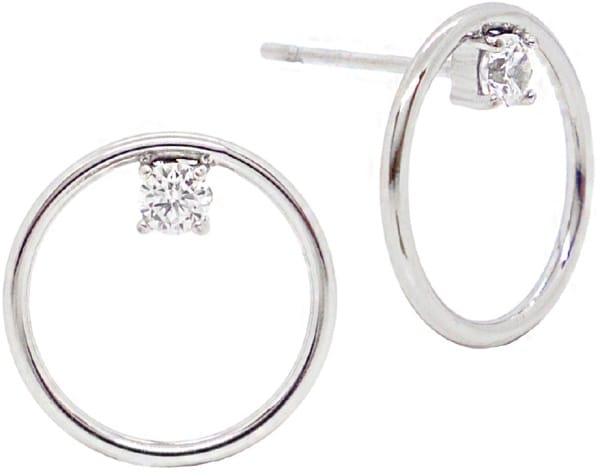 ATELIER FRATTINA 65 ORECCHINO CERCHIO CON PUNTO LUCE