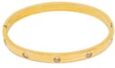 ATELIER FRATTINA 74 BRACCIALE RIGIDO ORO CON STRASS