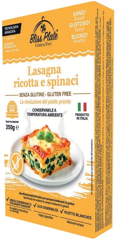 BLISS PLATE LASAGNA RICOTTA E SPINACI 350 G