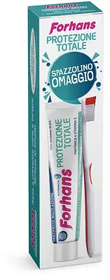 FORHANS DENTIFRICIO PROTEZIONE TOTALE 75 ML + SPAZZOLINO FORHANS DENTIFRICIO PROTEZIONE TOTALE 75 ML + SPAZZOLINO