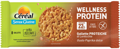 Cereal Wellness Protein Gallette Proteiche Di Lenticchie Gusto Paprika Dolce 82 G-image