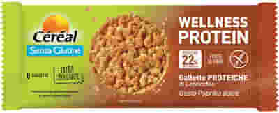 CEREAL WELLNESS PROTEIN GALLETTE PROTEICHE DI LENTICCHIE GUSTO PAPRIKA DOLCE 82 G