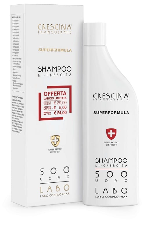 SHAMPOO CRESCINA RI-CRESCITA SUPERFORMULA 500 UOMO 150 ML