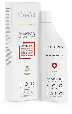 SHAMPOO CRESCINA RI-CRESCITA SUPERFORMULA 500 UOMO 150 ML SHAMPOO CRESCINA RI-CRESCITA SUPERFORMULA 500 UOMO 150 ML
