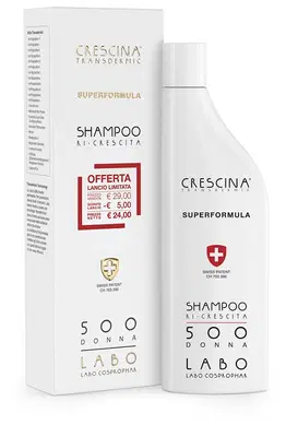 SHAMPOO CRESCINA RI-CRESCITA SUPERFORMULA 500 DONNA 150 ML SHAMPOO CRESCINA RI-CRESCITA SUPERFORMULA 500 DONNA 150 ML