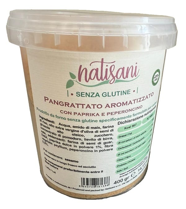 PANGRATTATO AROMATIZZATO PAPRIKA & PEPERONCINO 400 G