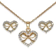 BJS020 PARURE GIFT HEART GOLD PLATED